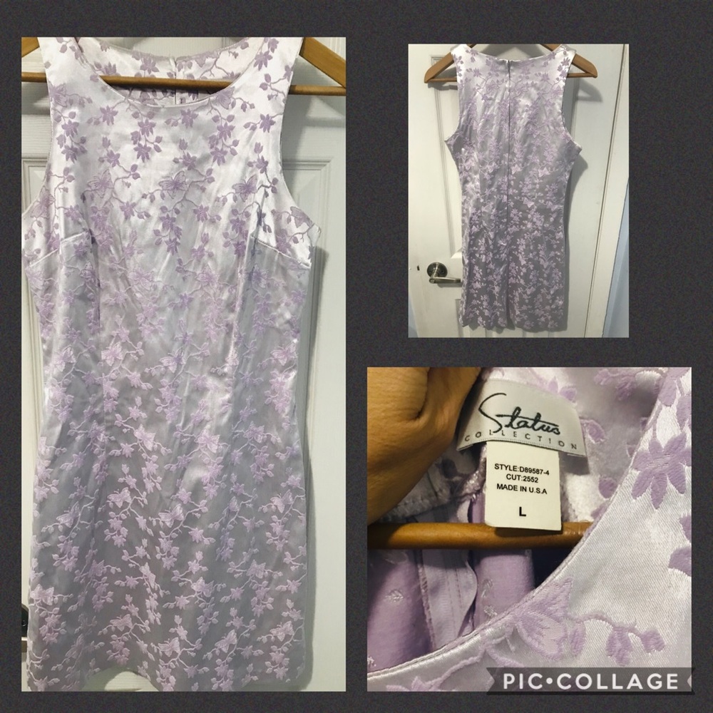 Satin cocktail dress
